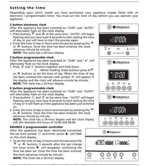 westinghouse 476 gas oven manual